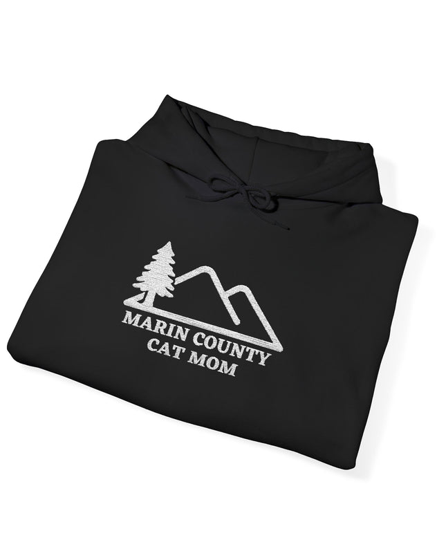 "Marin County Cat Mom" Unisex Heavy Blend Hooded Sweatshirt