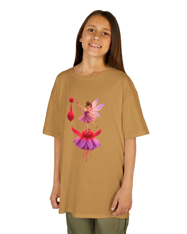 "Fuchsia Fairy" Kids Heavy Cotton Tee