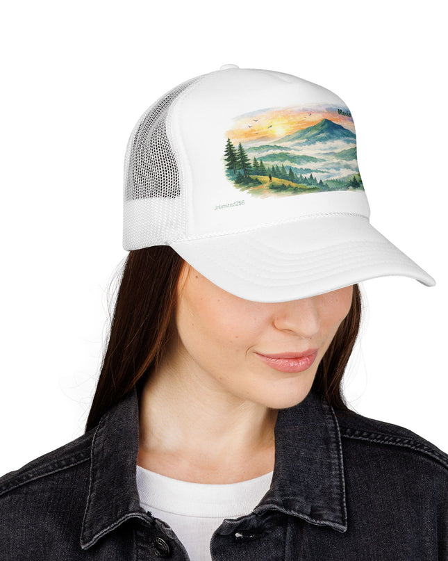"Marin County, Where the Hills Meet the Sky" Foam Trucker Hat