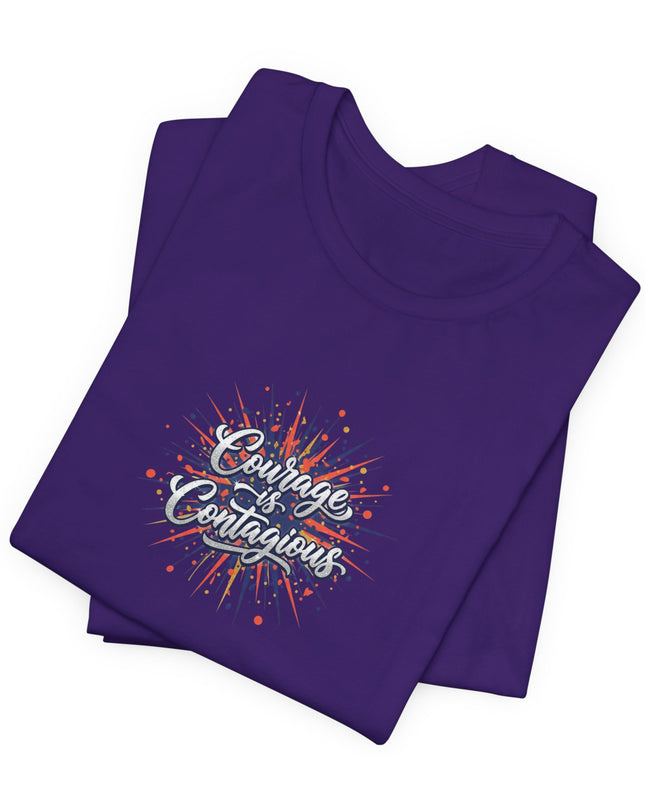 "Courage is Contagious" Unisex Jersey Short Sleeve Tee