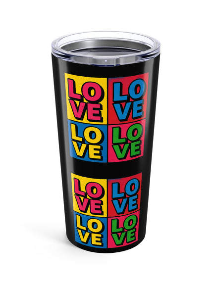"Love, (Andy Warhol style)" Tumbler 20oz