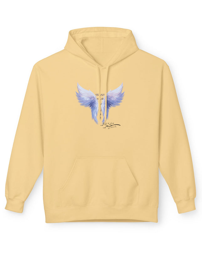 "Trust your Wings, Not the Branch" Unisex Midweight Softstyle Fleece Hoodie