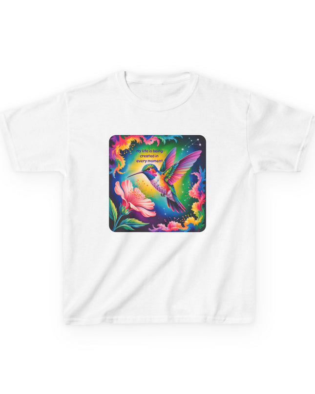 "My Life is Being Created in Every Moment" Kids Heavy Cotton Tee