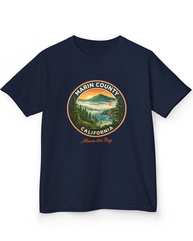 "Marin County, Above the Fog" Kids Heavy Cotton Tee