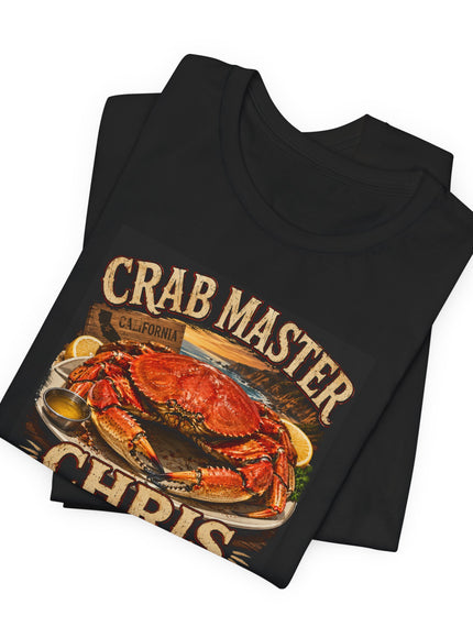 "Crab Master Chris" Unisex Jersey Short Sleeve Tee
