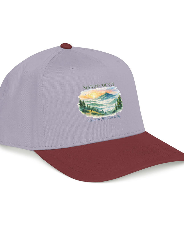 "Marin County, Where the Hills Meet the Sky" Mid Profile Baseball Cap