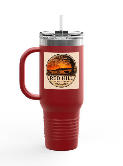 "Red Hill Sunset Farms" Insulated Travel Mug, 40oz