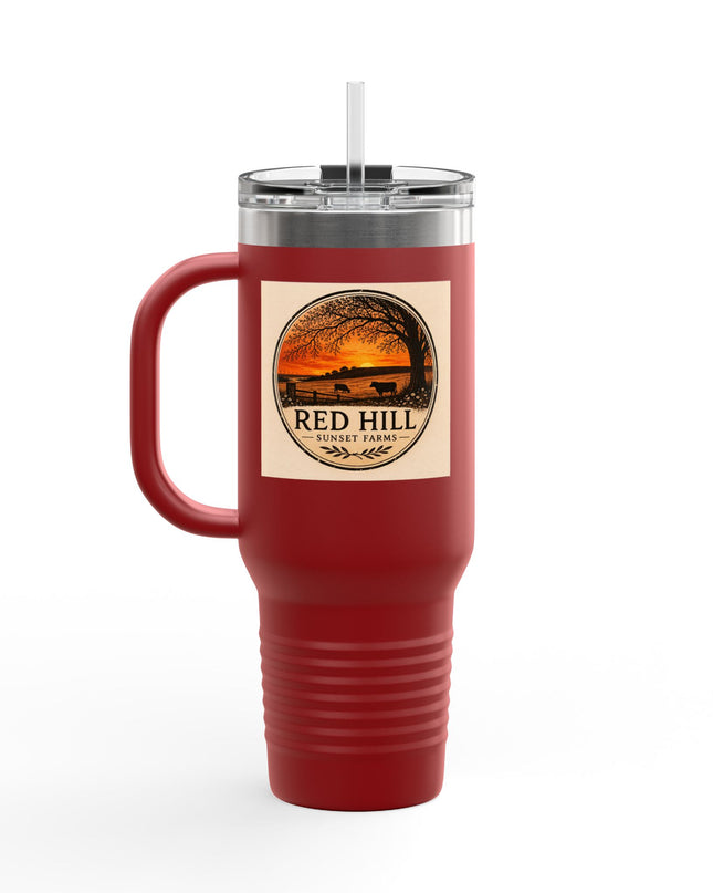 "Red Hill Sunset Farms" Insulated Travel Mug, 40oz
