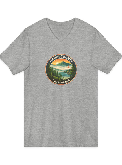 "Above the fog" Unisex Jersey Short Sleeve V-Neck Tee
