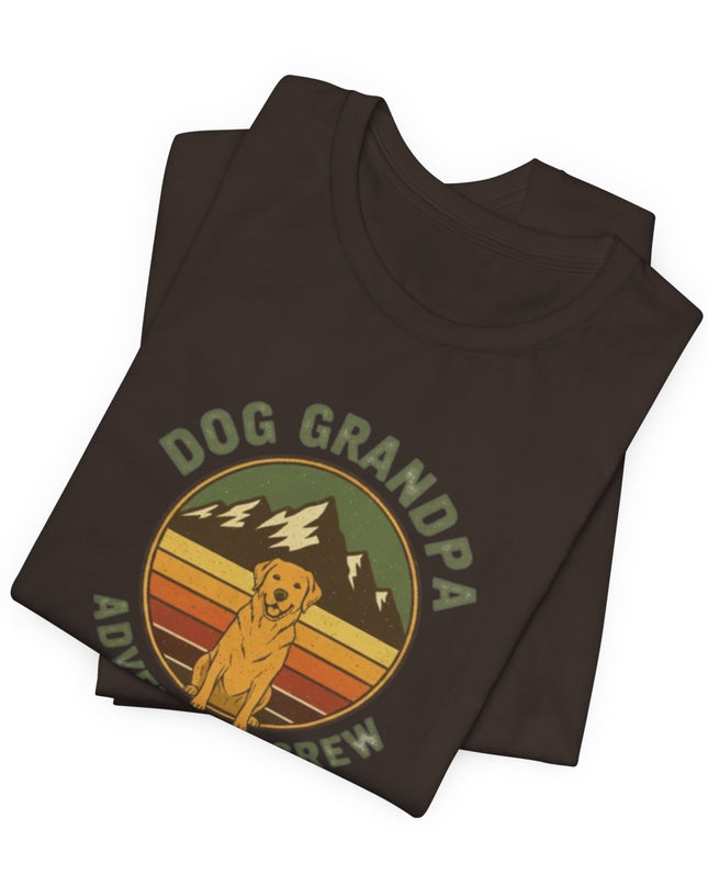 "Dog Grandpa Adventure Crew" Unisex Jersey Short Sleeve Tee