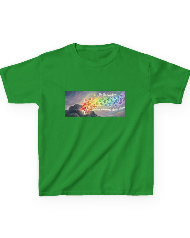 "Be the Rainbow in Someone's Dark Cloud" Kids Heavy Cotto Tee