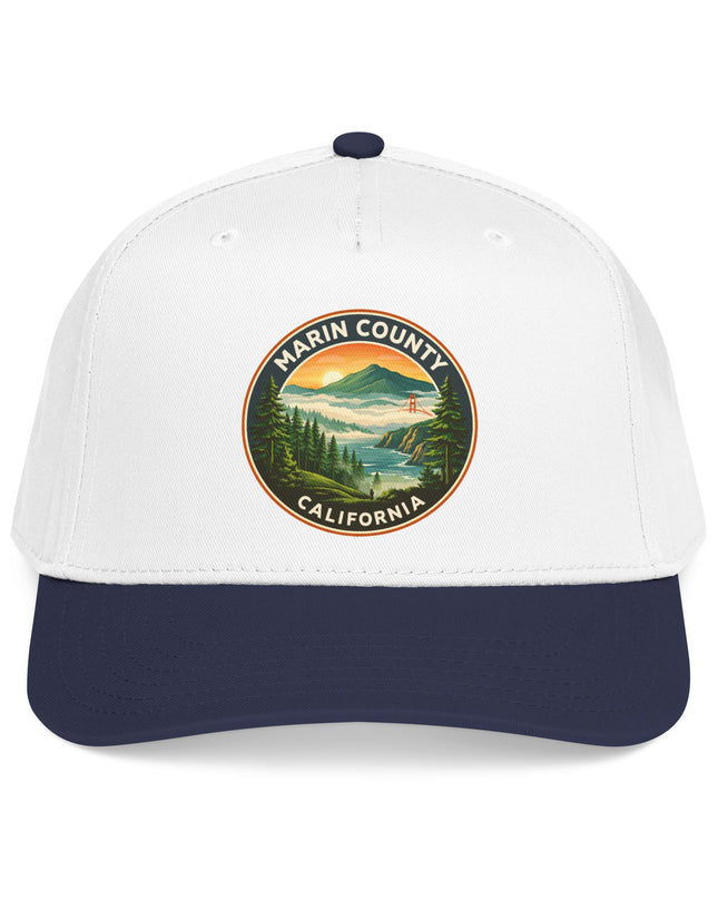 "Marin County, Above the Fog" Mid Profile Baseball Cap