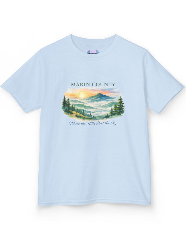 "Marin County, Where the Hills Meet the Sky" Kids Heavy Cotton Tee