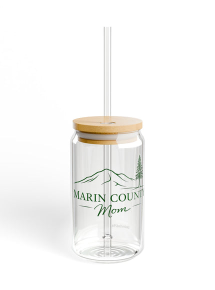 "Marin County Mom" Sipper Glass, 16oz