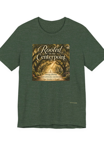 "Rooted in my Centerpoint" Unisex Jersey Short Sleeve Tee