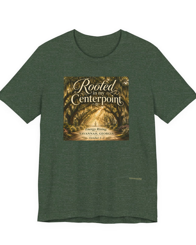 "Rooted in my Centerpoint" Unisex Jersey Short Sleeve Tee