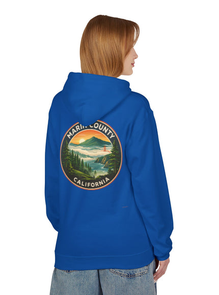 "Marin County, Above the Fog- no text" Unisex Midweight Softstyle Fleece Hoodie