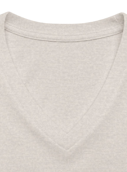 "Marin County, Above the Fog - no text" Women’s Relaxed Heather CVC V-Neck Tee