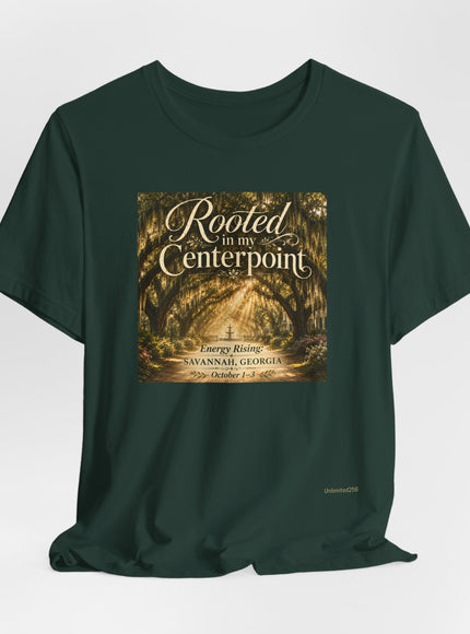 "Rooted in my Centerpoint" Unisex Jersey Short Sleeve Tee
