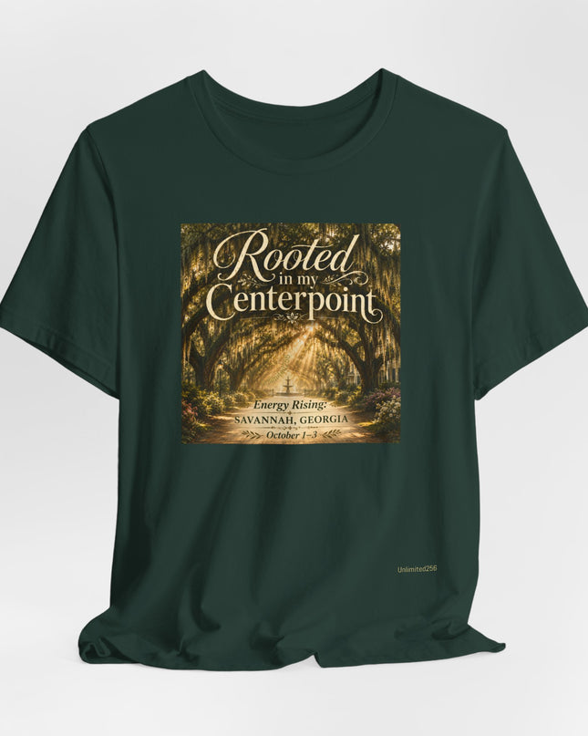 "Rooted in my Centerpoint" Unisex Jersey Short Sleeve Tee
