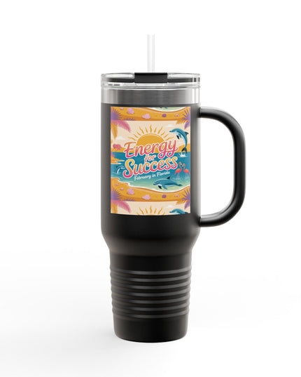 "February in Florida, Energy for Success" Insulated Travel Mug, 40oz