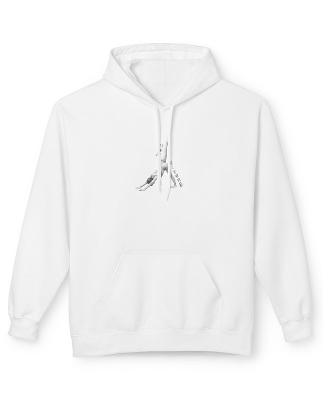 "Mom Strong Pilates" (Lighter ink on both sides) Unisex Midweight Softstyle Fleece Hoodie