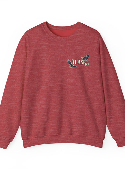 "Alaska" (Ink front and back) Unisex Heavy Blend Crewneck Sweatshirt