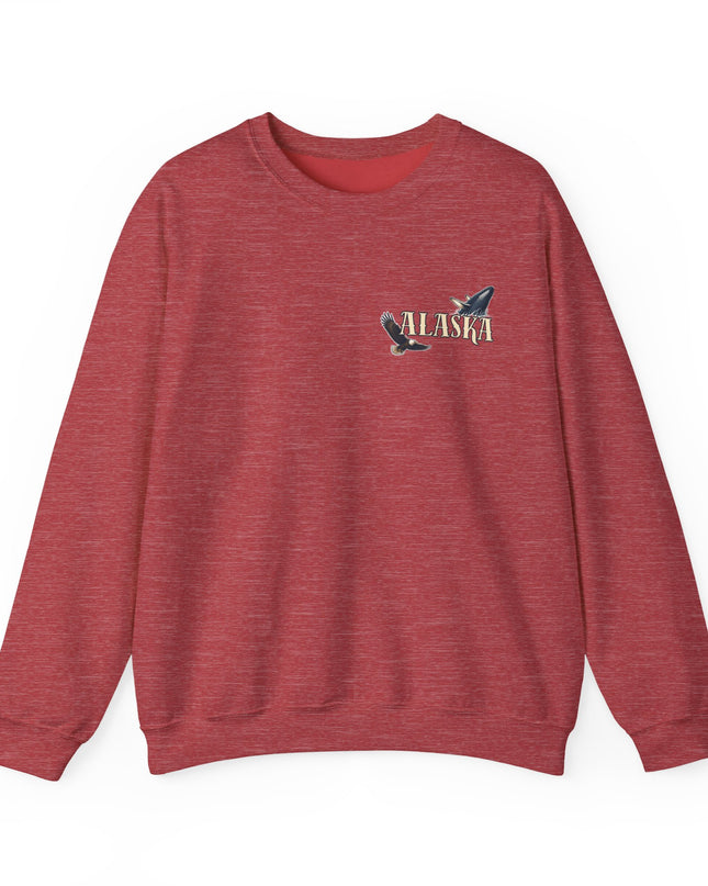 "Alaska" (Ink front and back) Unisex Heavy Blend Crewneck Sweatshirt