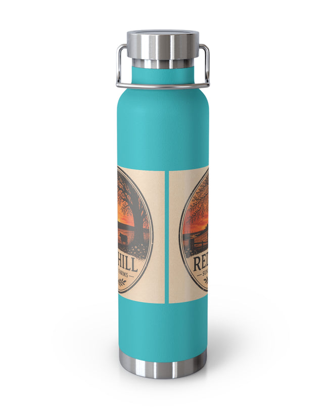 "Red Hill Sunset Farms" Copper Vacuum Insulated Bottle, 22oz