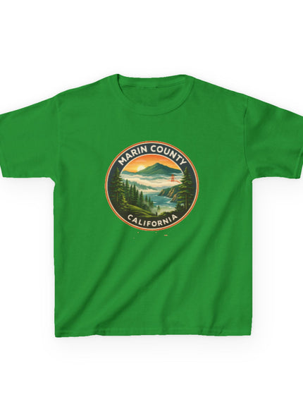 "Marin County, Above the Fog - no text" Kids Heavy Cotton Tee