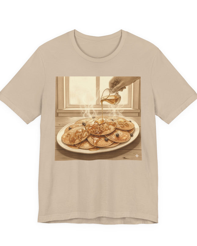 "Pancakes with Syrup" Unlimited 256 Unisex Jersey Short Sleeve Tee