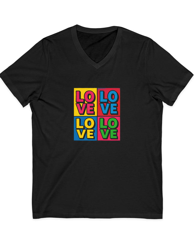 "Love, (Andy Warhol style)" Ladies' V-Neck T-Shirt