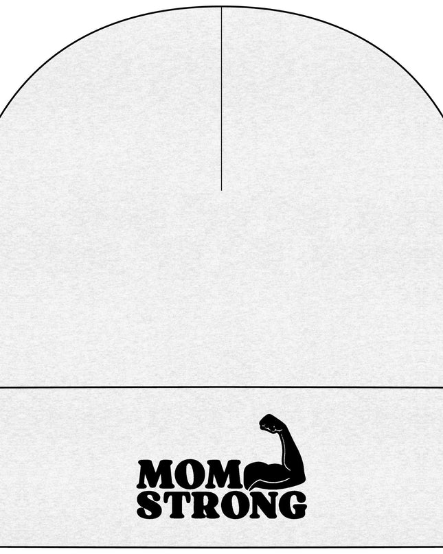 "Mom Strong (Black embroidery)" Mom StrongCuff Beanie