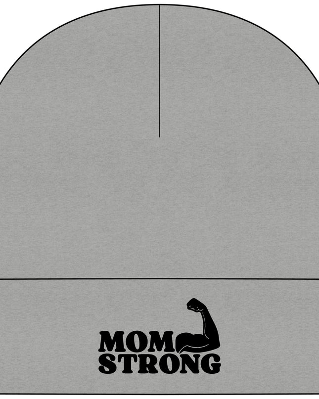 "Mom Strong (Black embroidery)" Mom StrongCuff Beanie