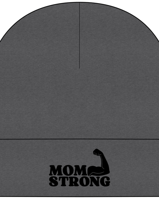 "Mom Strong (Black embroidery)" Mom StrongCuff Beanie