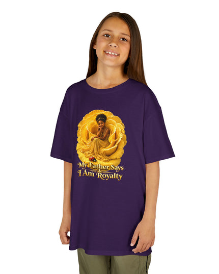 "My Father Says I am Royalty" Kids Heavy Cotton Tee