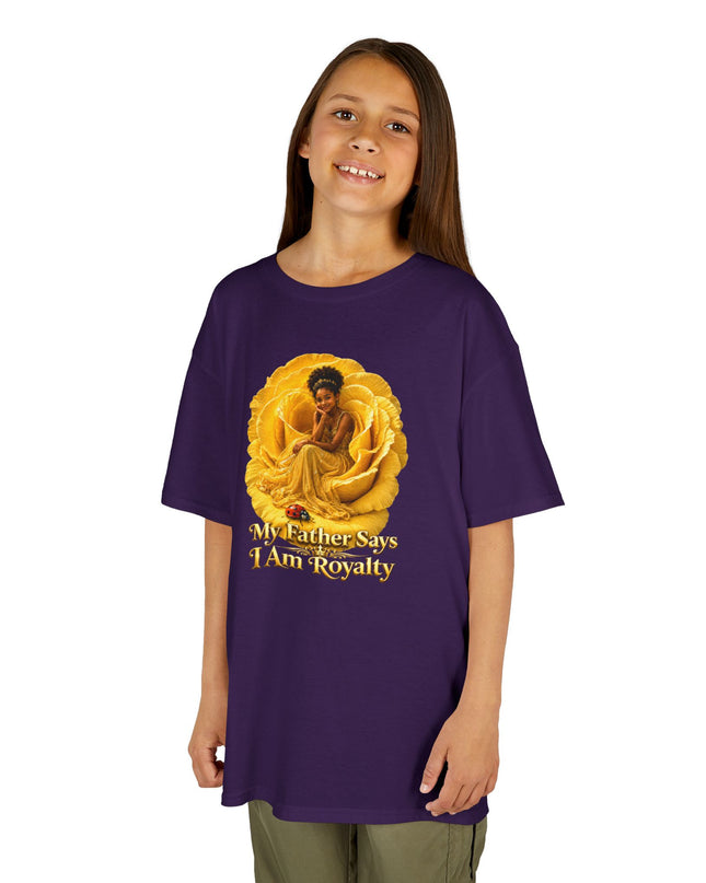 "My Father Says I am Royalty" Kids Heavy Cotton Tee