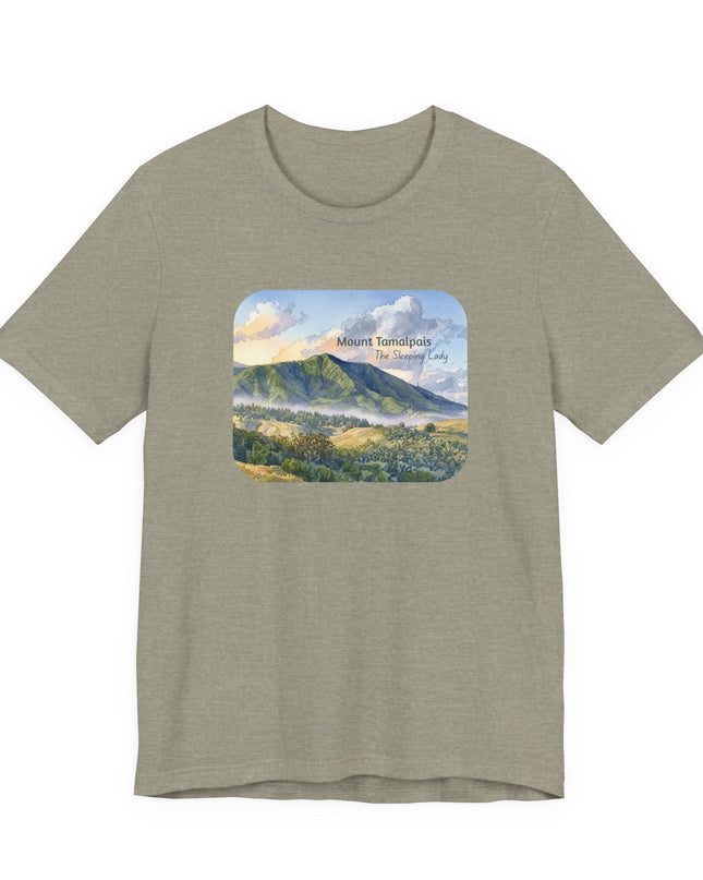 "Mount Tamalpais, the Sleeping Lady" Unisex Jersey Short Sleeve Tee