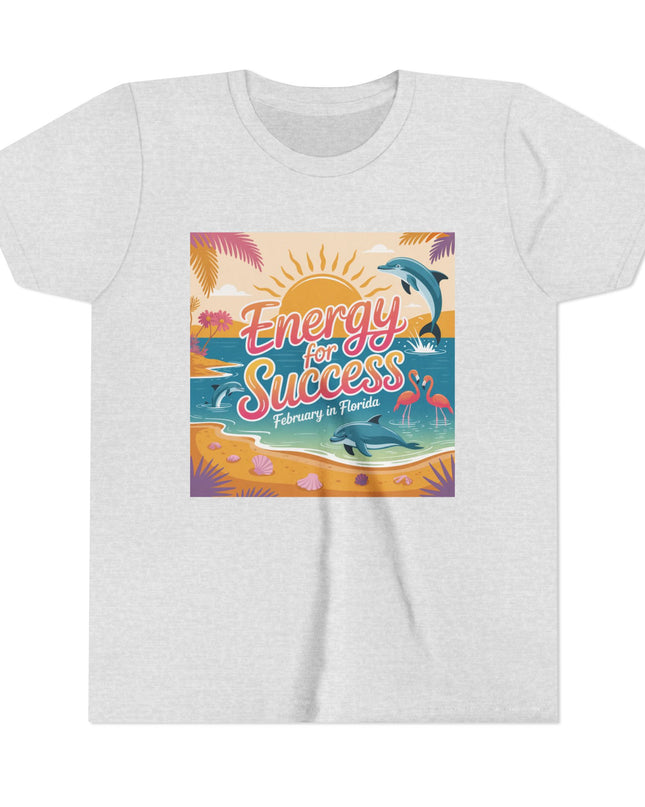 "February in Florida, Energy for Success" Youth Short Sleeve Tee