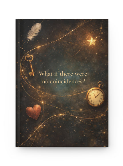 "What If There Were No Coincidences" Hardcover Journal Matte