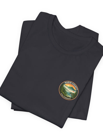 "Marin County - Above the Fog - No Text" (2-sided) Unisex Jersey Short Sleeve Tee
