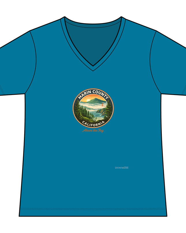"Above the Fog" Women's Ideal V-Neck Tee