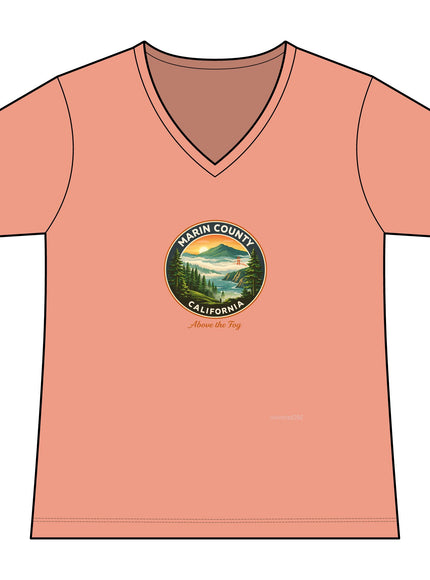 "Above the Fog" Women's Ideal V-Neck Tee