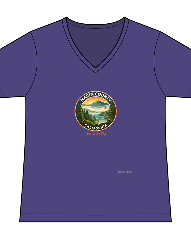 "Above the Fog" Women's Ideal V-Neck Tee