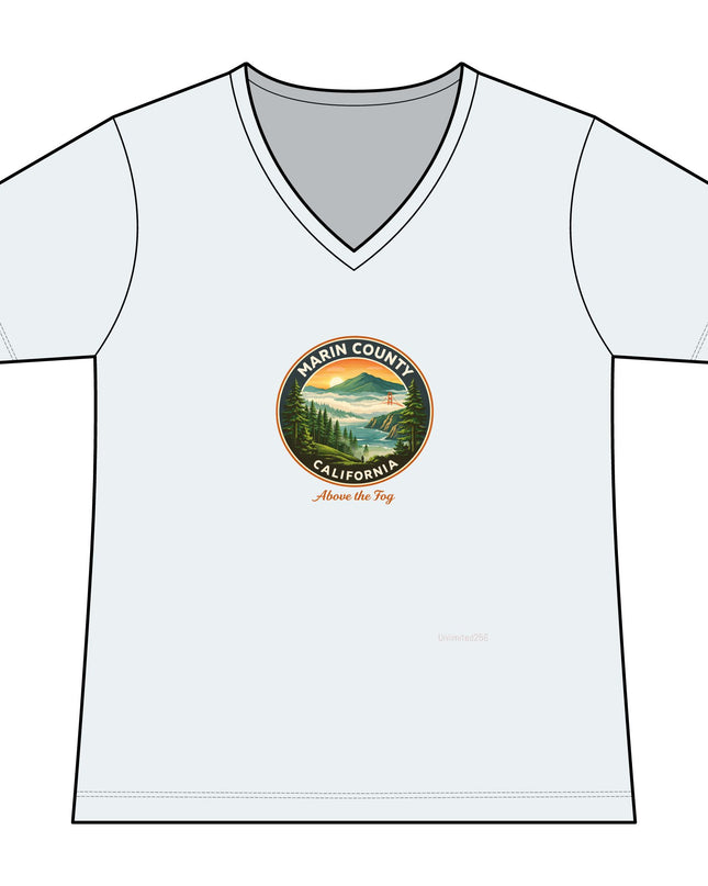 "Above the Fog" Women's Ideal V-Neck Tee