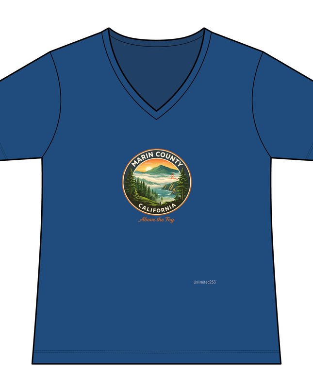 "Above the Fog" Women's Ideal V-Neck Tee