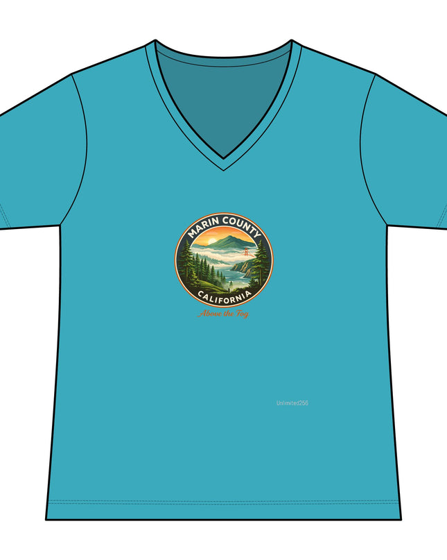 "Above the Fog" Women's Ideal V-Neck Tee