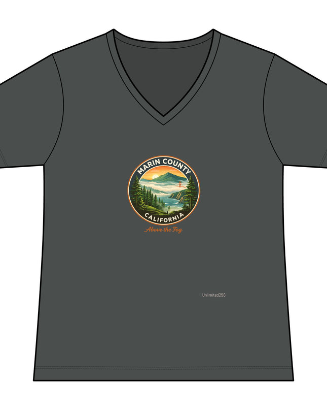 "Above the Fog" Women's Ideal V-Neck Tee