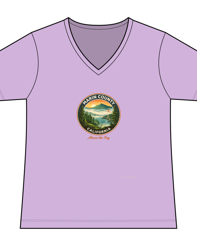 "Above the Fog" Women's Ideal V-Neck Tee