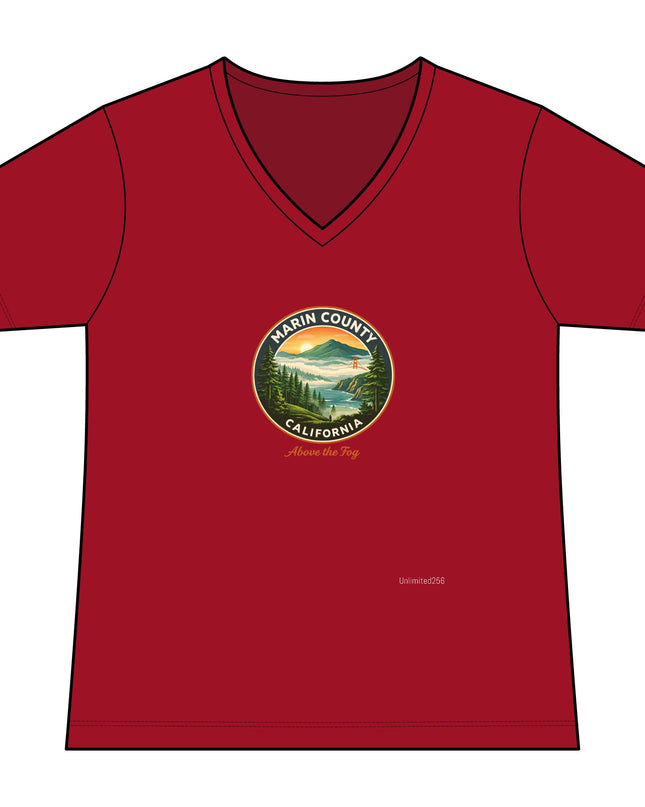 "Above the Fog" Women's Ideal V-Neck Tee